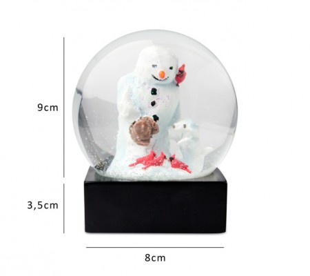 球の中の雪だるま。Cool Snow Globe “Snow dog” /  BIG TRIKE