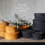 Corfu Wood Oval Box 5set / a.depeche