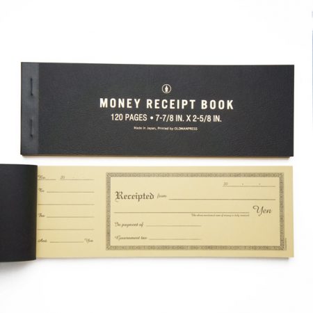 MONEY RECEIPT BOOK / 領収書  OLDMANPRESS 