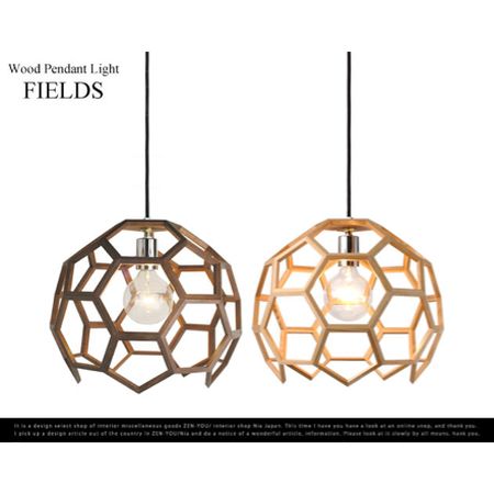 Wood Pendant Light / ウッド ペンダント ライト Cube (キューブ) 