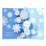 雪の結晶。MoMA SWIRLING SNOWFLAKES ポップアップカード