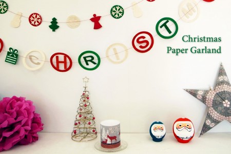 Nicott(ニコット) クリスマスペーパーガーランド 漉き紙モビール