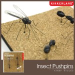 リアル過ぎる昆虫押しピン。KIKKERLAND INSECT PUSHPINS