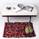 Fabric mie / COLORFUL POPCORN RUG MULTICOLOR