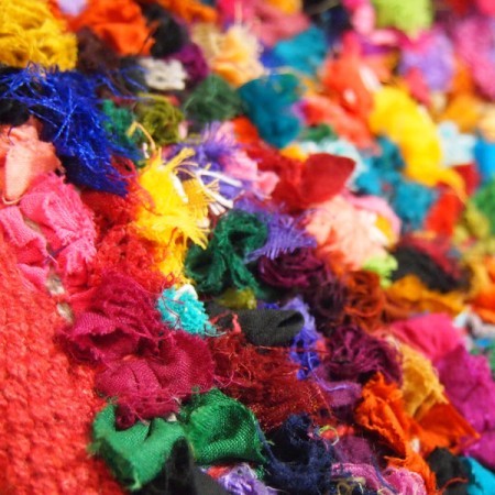 Fabric mie(ファブリックミー) COLORFUL POPCORN RUG MULTICOLOR
