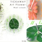 花時計。TICKAWAY アートフラワーウォールクロック