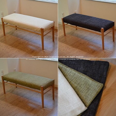 無垢材 ダイニングベンチチェア ERIS PLUS