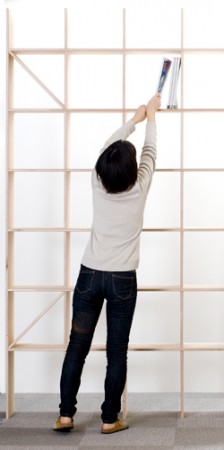 margherita/壁一面の本棚