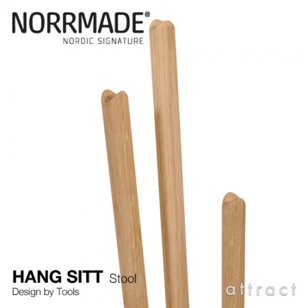 背もたれがコートハンガー。NORRMADE HANG SITT Stool With CoatRack