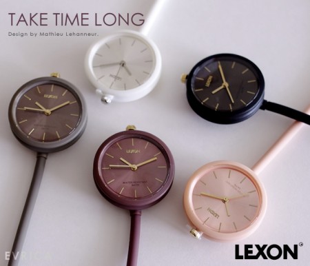 くくりつけたり自由な紐。LEXON 時計 TAKE TIME LONG