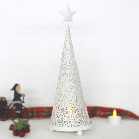 クリスマス対応のキャンドルホルダー。フレンチスノー C_Hツリー