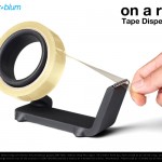 くねってるテープ台。On A Roll Tape Dispenser / black + blum