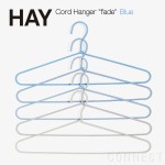 グラデーションのカラフルハンガー。HAY/ Cord Hanger fade