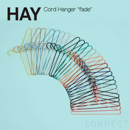 グラデーションのカラフルハンガー。HAY/ Cord Hanger fade