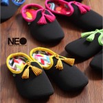 ぶにぶにルームシューズ。 NEO fringe slippers　ネオ フリンジスリッパ