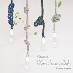 ひもを結ぶ照明。Tricote Knot Pendant Light