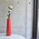 フランクロイドライト ピナクルベース テコブルー 花瓶