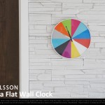 フラットな時計。Ultra Flat Wall Clock “Multi color”