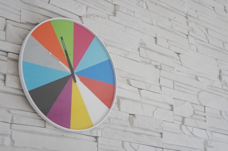 Ultra Flat Wall Clock “Multi color”