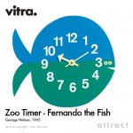魚の時計。vitra Zoo Timers Fernando the Fish