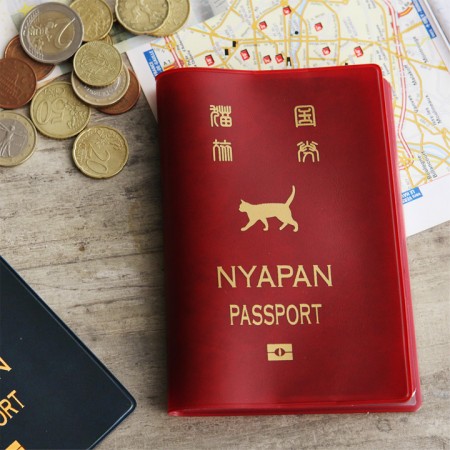 NYAPAN パスポートカバー　ネコ 