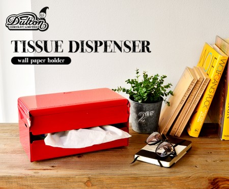 壁掛け/置きティッシュケース。DULTON Tissue Dispenser