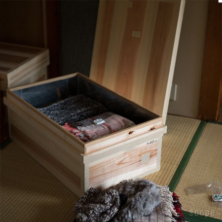 木製ボックス日本代表。東屋 茶箱 深型と平型