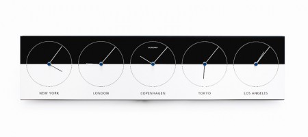 ヤコブ・イェンセン/Jacob Jensen 五ヶ国世界壁掛け時計