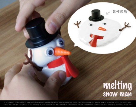 溶ける雪だるま。Melting Snow Man | 雑貨kUkan