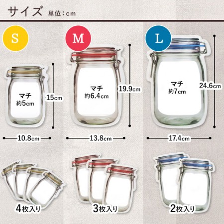 Zipper Bag (メイソンジャー) KIKKERLAND