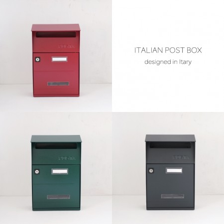 レトロな郵便ポスト。LCL ITALIAN POST BOX 