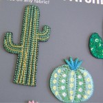 サボテンワッペン。IRON-ON PATCHES