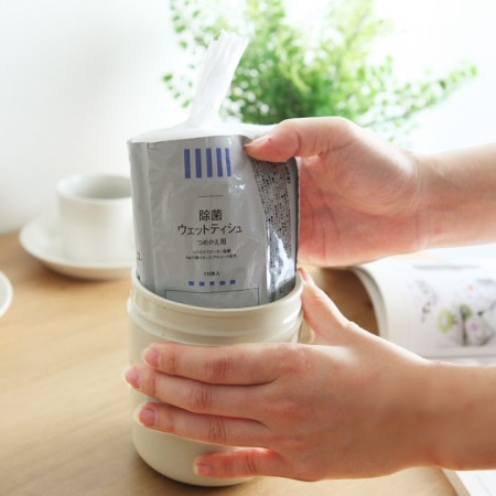 ideaco　ウエットティッシュケース　Mochi　Bin