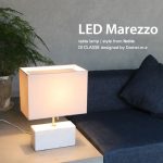 ホテルライクテーブル照明。LED Marezzo table lamp