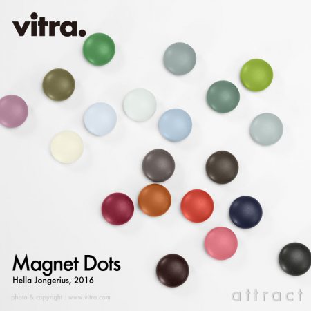 色とりどりの磁石。Vitra Magnet Dots 