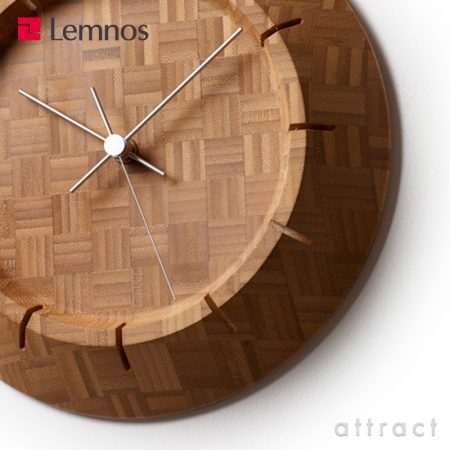 竹の掛け時計。レムノス Lemnos Take-Clock 