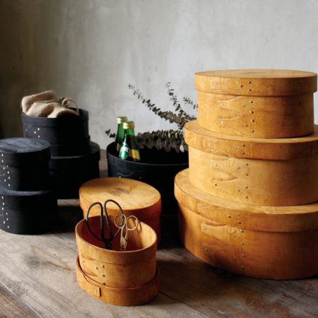 Corfu Wood Oval Box 5set / a.depeche