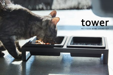 ペットフードボウルスタンドセット tower(タワー)