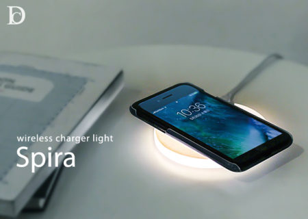 ワイヤレス充電器。wireless charger light Spira