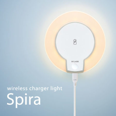 ワイヤレス充電器。wireless charger light Spira