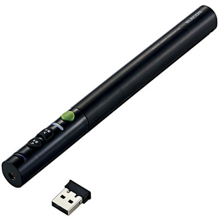 ELECOM ELP-GL10PBK 緑色レーザーポインター