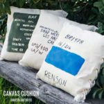 帆布クッションカバー。CANVAS CUSHION COVER/ WEST VILLAGE TOKYO