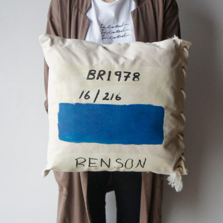 帆布クッションカバー。CANVAS CUSHION COVER/ WEST VILLAGE TOKYO