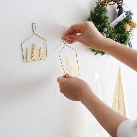 ブリキオーナメント　ポインテッドツリー