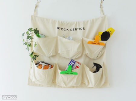 吊りポケット収納。STOCK SERVICE POCKET NATURAL