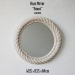 Rope Mirror “Round” / ロープ ミラー ラウンド HERE