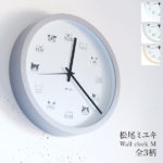 松尾ミユキ Wall Clock M Cat Face