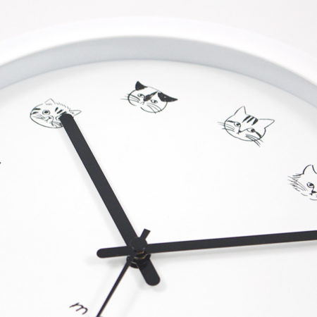 松尾ミユキ Wall Clock M Cat Face