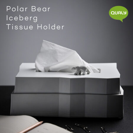 QUALY クオリー Polar Bear Iceberg Tissue Holder