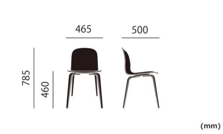 ビスチェア ウッドベース ダスティグリーン / Visu Chair  muuto